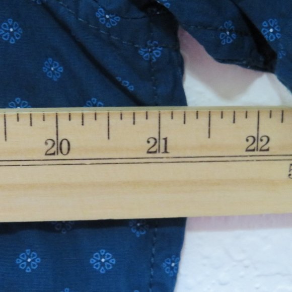 Hudson & Barrow NYC* Men's Short Sleeve Button Down Curved Hem BOHO Shirt~Medium - Picture 6 of 11